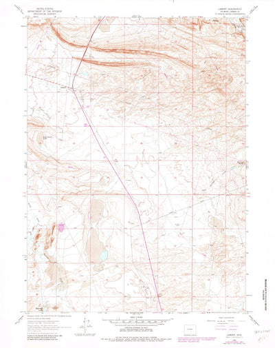 United States Geological Survey Lamont, WY (1961, 24000-Scale) digital map