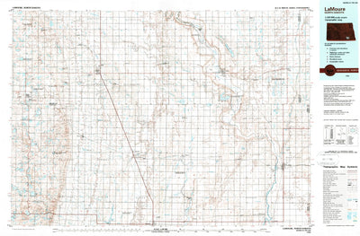 United States Geological Survey Lamoure, ND (1986, 100000-Scale) digital map