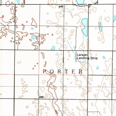 United States Geological Survey Lamoure, ND (1986, 100000-Scale) digital map