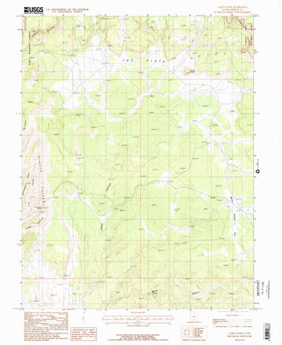 United States Geological Survey Lamp Stand, UT (1987, 24000-Scale) digital map