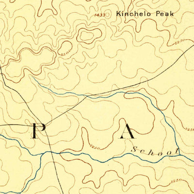 United States Geological Survey Lampasas, TX (1887, 125000-Scale) digital map