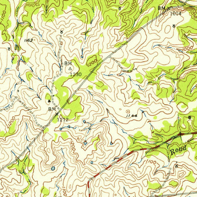 United States Geological Survey Lampasas, TX (1954, 62500-Scale) digital map