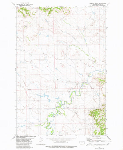 United States Geological Survey Lampkin Gulch, MT (1980, 24000-Scale) digital map