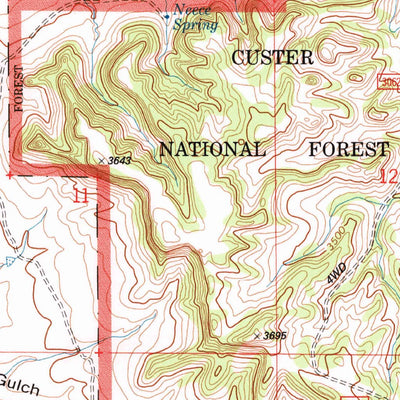 United States Geological Survey Lampkin Gulch, MT (1993, 24000-Scale) digital map
