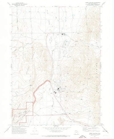United States Geological Survey Lampo Junction, UT (1972, 24000-Scale) digital map