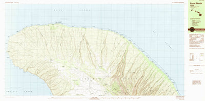 United States Geological Survey Lanai North, HI (1984, 25000-Scale) digital map