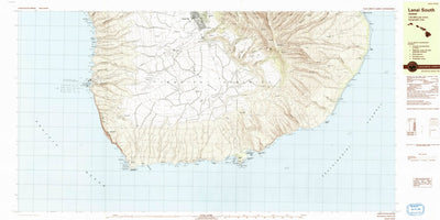 United States Geological Survey Lanai South, HI (1984, 25000-Scale) digital map