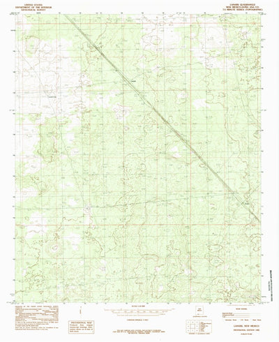 United States Geological Survey Lanark, NM (1985, 24000-Scale) digital map