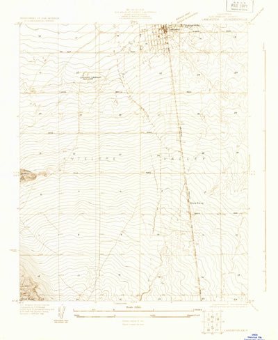 United States Geological Survey Lancaster, CA (1930, 24000-Scale) digital map