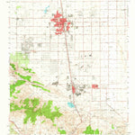 United States Geological Survey Lancaster, CA (1958, 62500-Scale) digital map