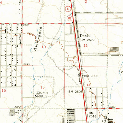 United States Geological Survey Lancaster, CA (1958, 62500-Scale) digital map