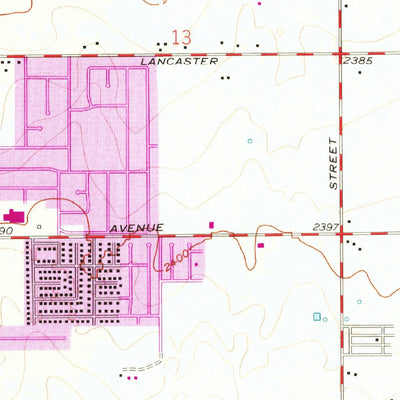 United States Geological Survey Lancaster East, CA (1958, 24000-Scale) digital map