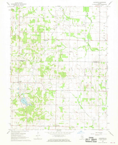 United States Geological Survey Lancaster, IL (1968, 24000-Scale) digital map
