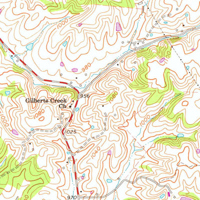 United States Geological Survey Lancaster, KY (1961, 24000-Scale) digital map