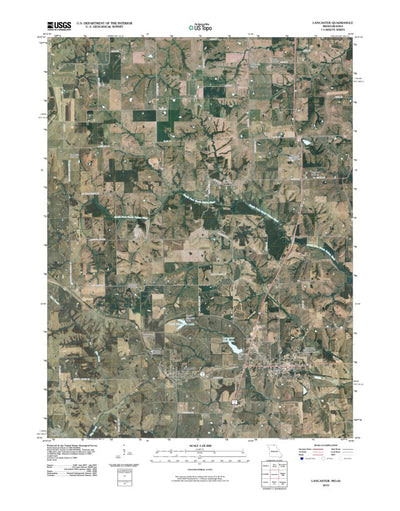 United States Geological Survey Lancaster, MO-IA (2010, 24000-Scale) digital map