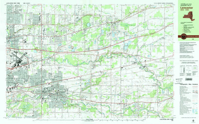 United States Geological Survey Lancaster, NY (1982, 25000-Scale) digital map