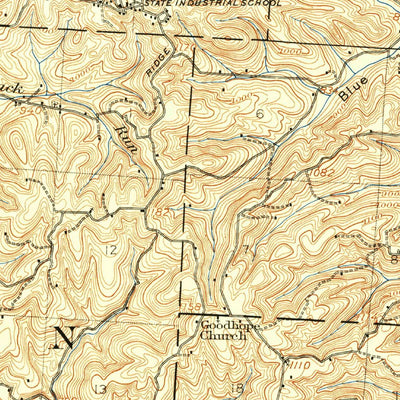 United States Geological Survey Lancaster, OH (1907, 62500-Scale) digital map