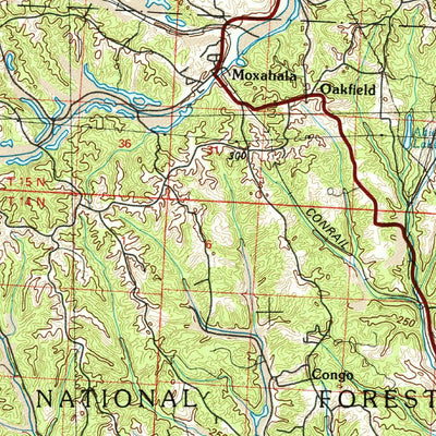 United States Geological Survey Lancaster, OH (1984, 100000-Scale) digital map