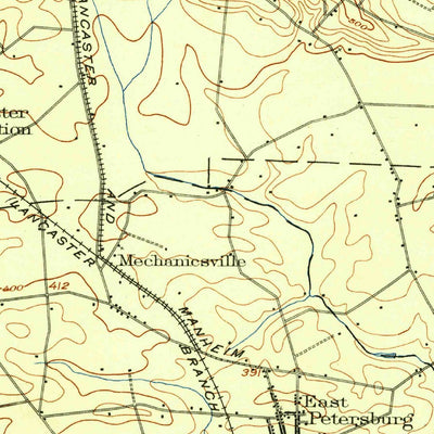 United States Geological Survey Lancaster, PA (1902, 62500-Scale) digital map