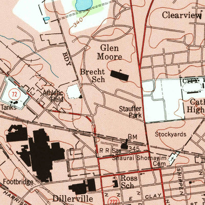 United States Geological Survey Lancaster, PA (1995, 24000-Scale) digital map