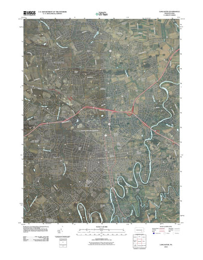 United States Geological Survey Lancaster, PA (2010, 24000-Scale) digital map