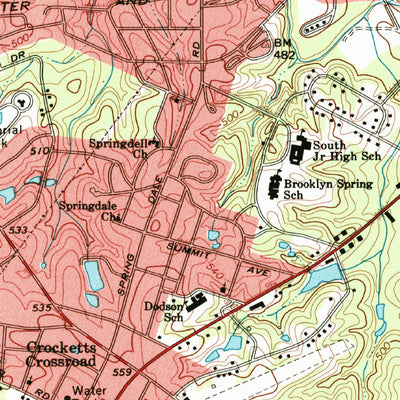 United States Geological Survey Lancaster, SC (1969, 24000-Scale) digital map