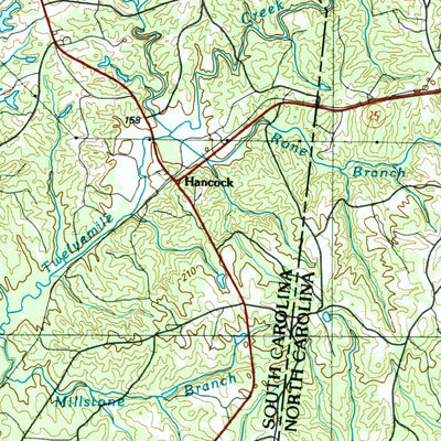 United States Geological Survey Lancaster, SC-NC (1986, 100000-Scale) digital map