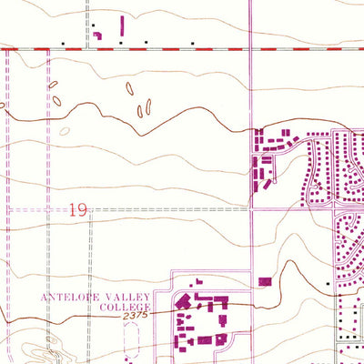 United States Geological Survey Lancaster West, CA (1958, 24000-Scale) digital map
