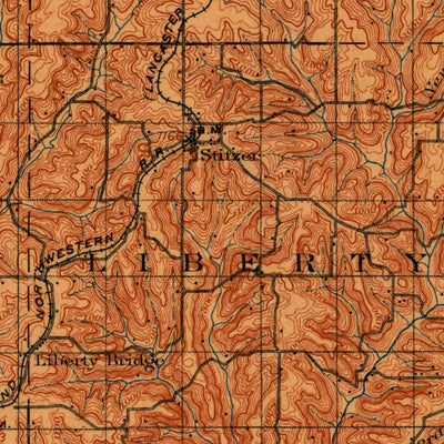 United States Geological Survey Lancaster, WI-IA-IL (1900, 125000-Scale) digital map