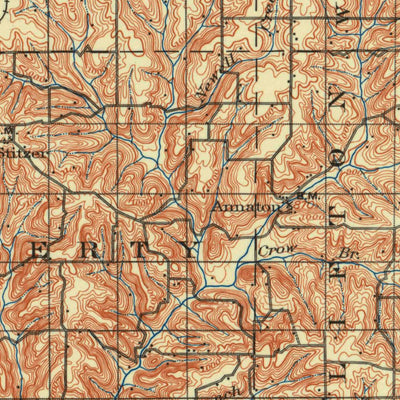United States Geological Survey Lancaster, WI-IA-IL (1904, 125000-Scale) digital map