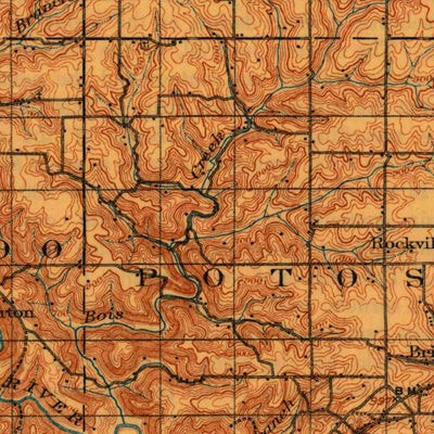 United States Geological Survey Lancaster, WI-IA-IL (1908, 125000-Scale) digital map