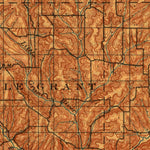 United States Geological Survey Lancaster, WI-IA-IL (1908, 125000-Scale) digital map