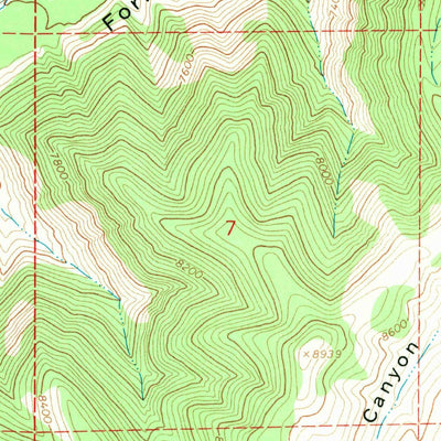 Lance Canyon, UT (1968, 24000-Scale) Map by United States Geological ...