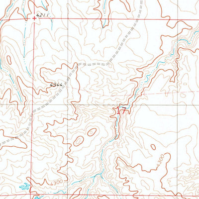 United States Geological Survey Lance Creek NW, WY (1981, 24000-Scale) digital map