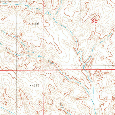 United States Geological Survey Lance Creek NW, WY (1981, 24000-Scale) digital map