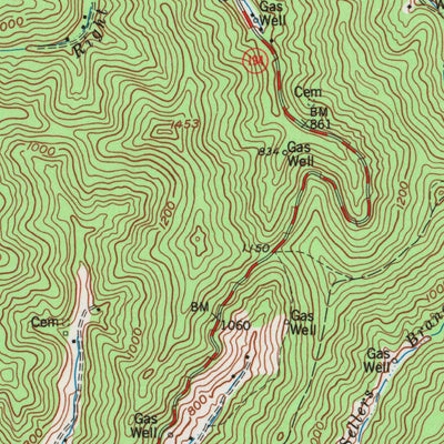 United States Geological Survey Lancer, KY (1978, 24000-Scale) digital map