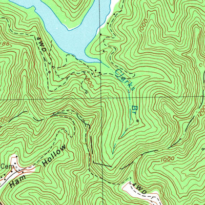 United States Geological Survey Lancer, KY (1992, 24000-Scale) digital map