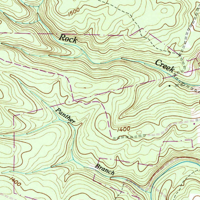 United States Geological Survey Lancing, TN (1952, 24000-Scale) digital map