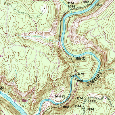 United States Geological Survey Lancing, TN (1952, 24000-Scale) digital map