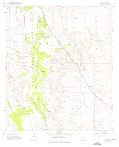 United States Geological Survey Land, AZ (1973, 24000-Scale) digital map