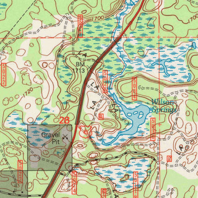 United States Geological Survey Land O' Lakes, WI-MI (1999, 24000-Scale) digital map