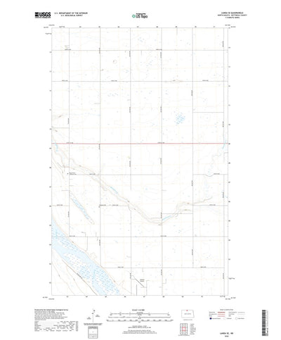 United States Geological Survey Landa SE, ND (2020, 24000-Scale) digital map