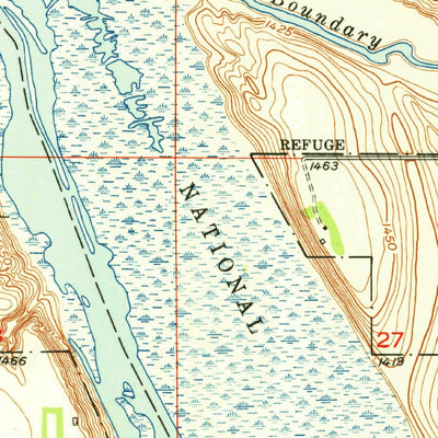 United States Geological Survey Landa SW, ND (1950, 24000-Scale) digital map