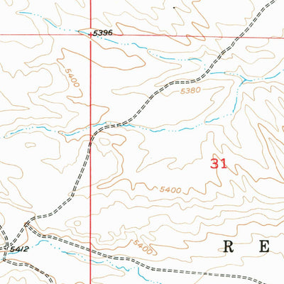 United States Geological Survey Lander NW, WY (1952, 24000-Scale) digital map