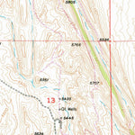 United States Geological Survey Lander NW, WY (1952, 24000-Scale) digital map