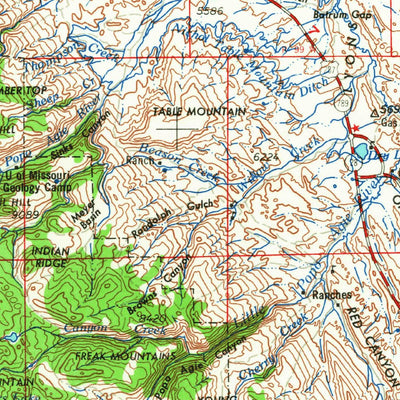 United States Geological Survey Lander, WY (1961, 250000-Scale) digital map