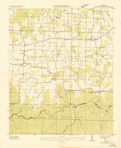 United States Geological Survey Landersville, AL (1936, 24000-Scale) digital map