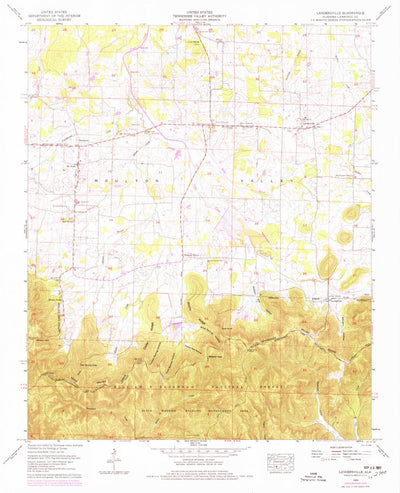 United States Geological Survey Landersville, AL (1960, 24000-Scale) digital map