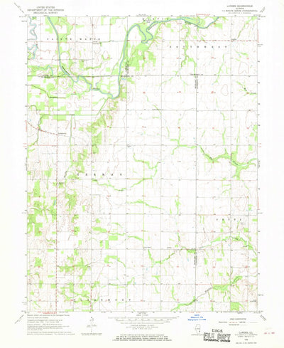 United States Geological Survey Landes, IL (1968, 24000-Scale) digital map