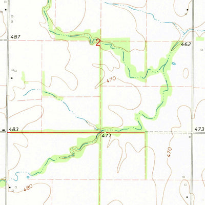 United States Geological Survey Landes, IL (1968, 24000-Scale) digital map